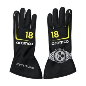 2026 Aston Martin F1 Racing Replica gloves – SpeedX Racegear product photo