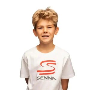 Ayrton Senna T-Shirt Senna Kids White – SpeedX Racegear product photo
