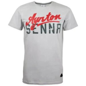 Ayrton Senna T-Shirt grey – SpeedX Racegear product photo