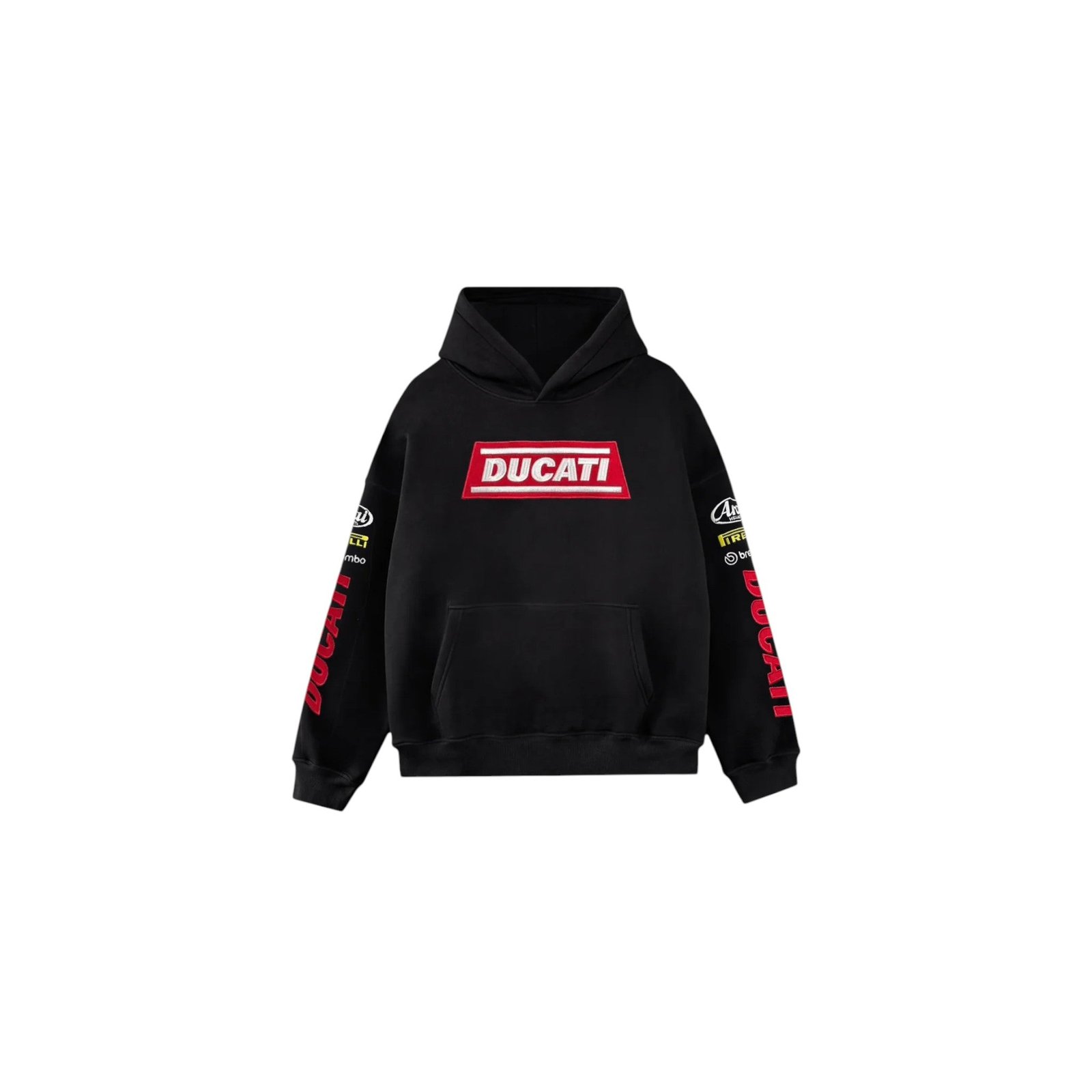 DucatiRacingHeritageOversizedHoodie-VintageBlack_1.jpg Ducati Racing Heritage Oversized Hoodie – Vintage Black Edition – SpeedX Racegear product photo