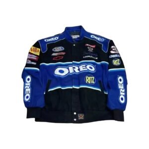 F1 Biker Racing Streetwear Embroidered Bomber Jacket – SpeedX Racegear product photo