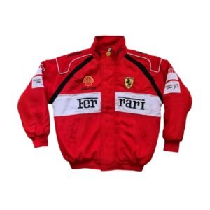 Ferrari F1 Racing Embroidered Bomber Jacket – SpeedX Racegear product photo