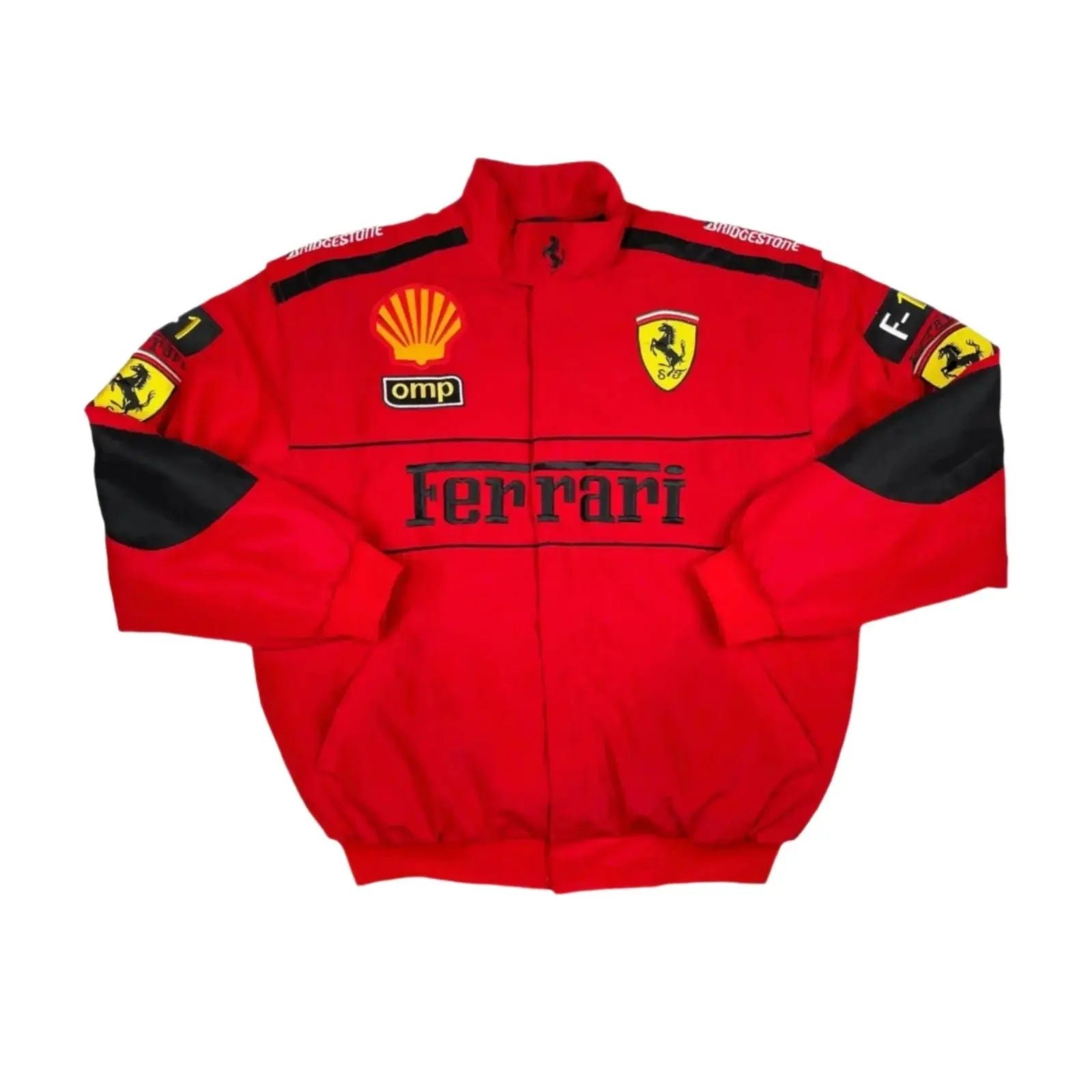 Ferrari_F1_Vintage_Embroidery_Winter_Racing_Jacket.jpg Ferrari F1 Vintage Embroidery Winter Racing Jacket – SpeedX Racegear product photo