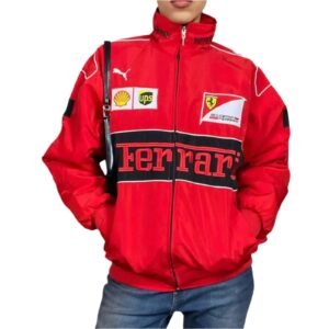 Ferrari Vintage Embroidered Bomber Jacket – SpeedX Racegear product photo