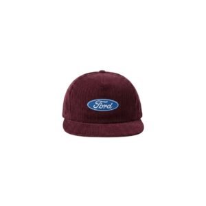 Ford Vintage Corduroy Cap – Burgundy Edition – SpeedX Racegear product photo