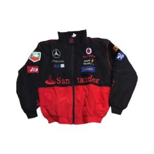 Mercedes AMG Petronas F1 Racing Jacket – Embroidered Logo Coat – SpeedX Racegear product photo